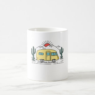 Caneca De Café Aventura de acampamento