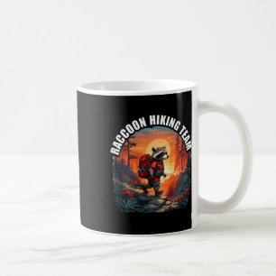 Caneca De Café Aventura de Acampamento Natureza Guaxinim Trilhas 