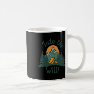 Caneca De Café Aventura de Acampamento Selvagem Montanhas Naturez