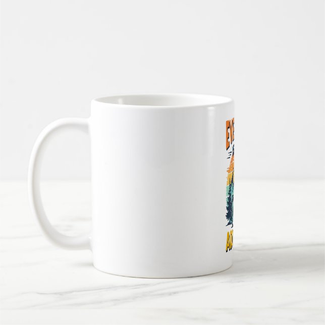 Caneca De Café Aventura de Bicicleta Montanha (Esquerda)