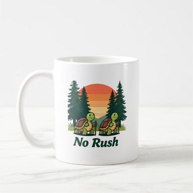 Caneca De Café Aventura de caminhada de tartaruga sem pressa – So (Esquerda)