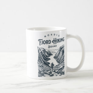 Caneca De Café Aventura de caminhada no fiorde da Noruega Geirang