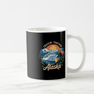 Caneca De Café Aventura de Cruzeiro Cênico no Alasca Montanhas do