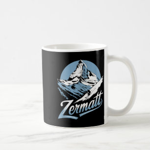 Caneca De Café aventura de esqui no inverno zermatt montanha esqu