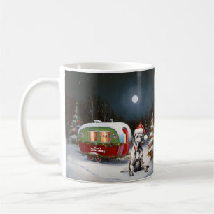 Caneca De Café Aventura de Natal da Caravana do Grande Dinamarquê
