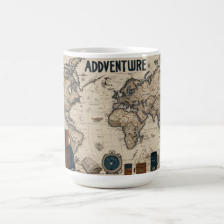 Caneca De Café Aventura: Design de Mug Inspirado na Viagem Minima