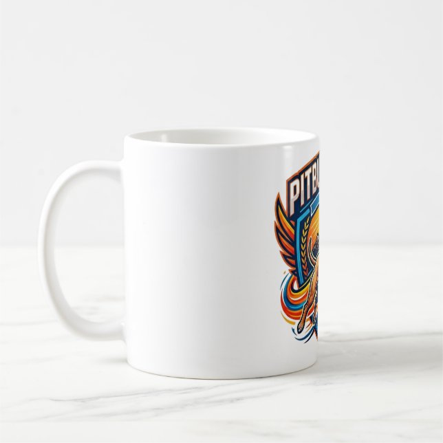Caneca De Café Aventura do Leão Pitbull (Esquerda)