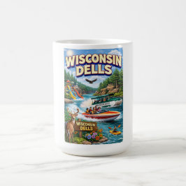 Caneca De Café Aventura em Wisconsin Dells – Parques aquáticos e