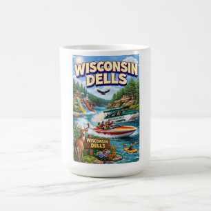 Caneca De Café Aventura em Wisconsin Dells – Parques aquáticos e 