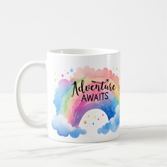 Caneca De Café Aventura Espera Arco-íris (Esquerda)