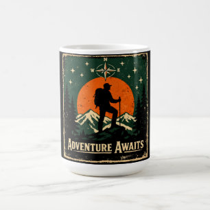 Caneca De Café Aventura Espera – Caminhante de Exploração ao Ar L