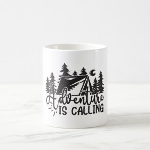 Caneca De Café Aventura Está Chamando