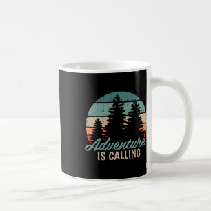 Caneca De Café Aventura Está Chamando Viagem Montanha Caminhada M
