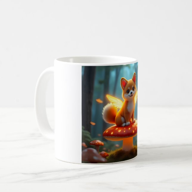 Caneca De Café Aventura fada de Shiba (Frente Esquerda)