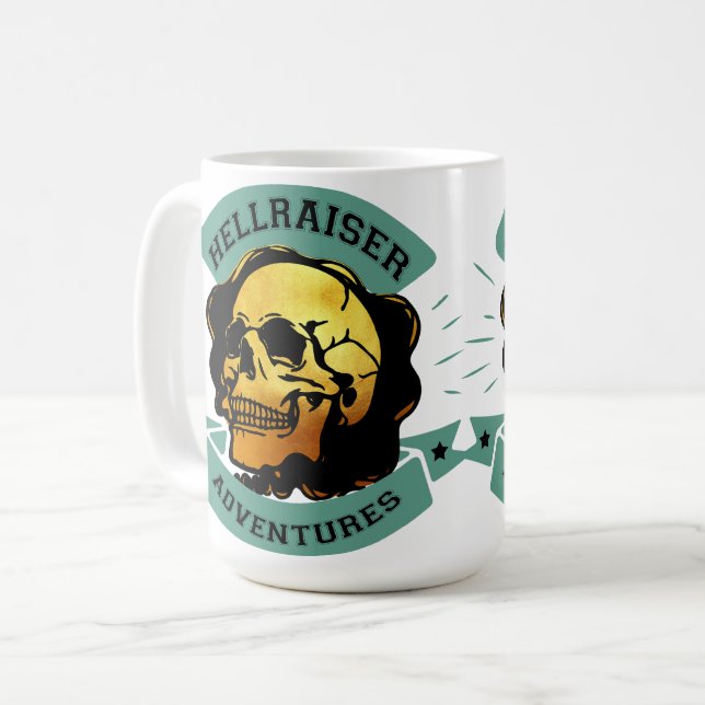 Caneca De Café Aventura Gilded Skull Hellraiser (Frente Esquerda)