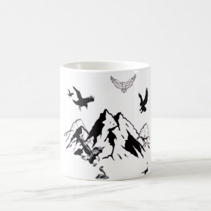 Caneca de Café Aventura na Montanha Selvagem
