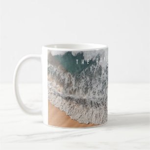 Caneca De Café Aventura personalizada do oceano de areia tropical
