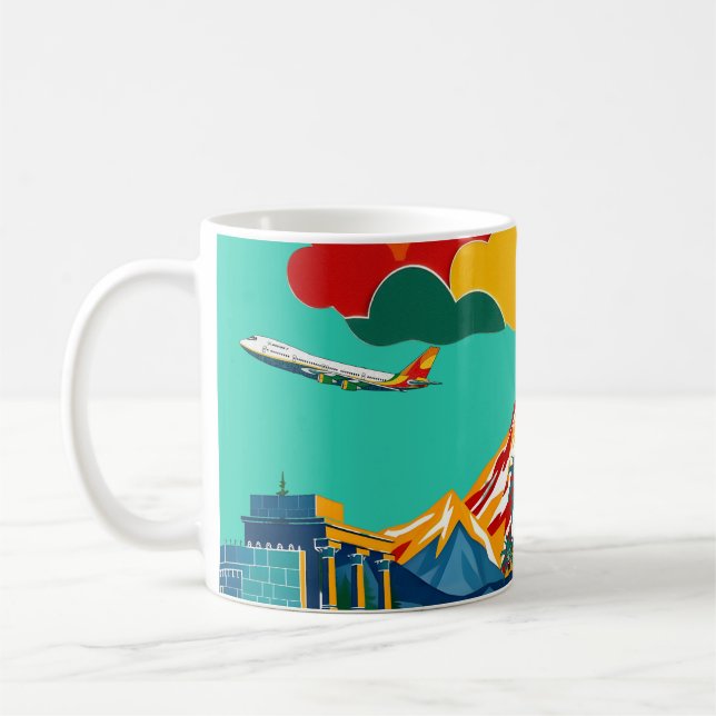 Caneca De Café Aventuras Coloridas (Esquerda)
