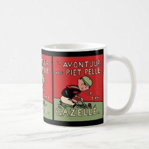 Caneca De Café Aventuras da bicicleta de Piet Pelle
