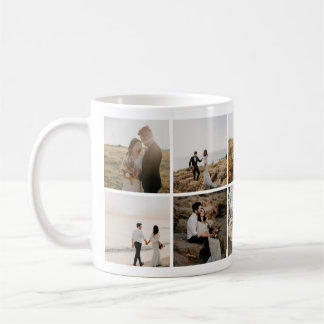 Caneca De Café Aventuras de Casamento Deliciosas Mug Foto Collage