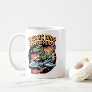Caneca De Café Aventuras de Dino Cósmico