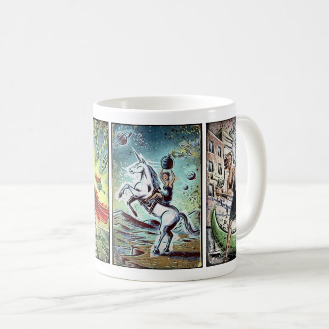 Caneca De Café Aventuras em blogging (Frente Esquerda)