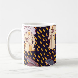Caneca De Café Aventuras no Dia das Chuvas: Guarda-chuvas Invisív