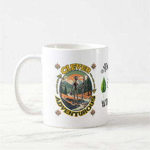 Caneca De Café Aventureiro Inteligente, A Aventura Começa com um