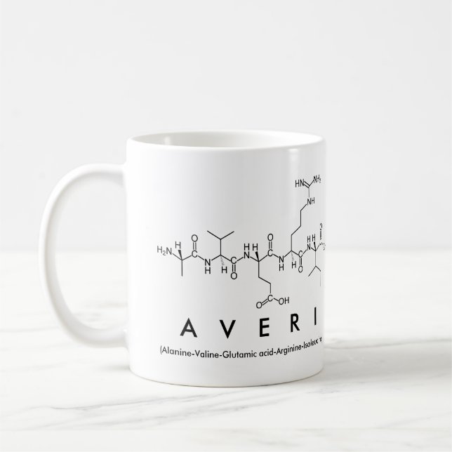 Caneca De Café Averi peptide name mug (Esquerda)