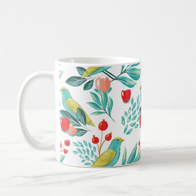 Caneca De Café Aves Aquícolas, Castanheiro e Greenerescência Nata (Esquerda)