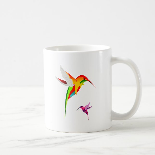 Caneca De Café Aves de Cama Voadoras (Direita)