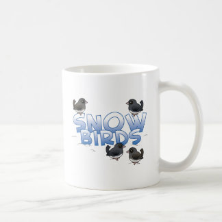 Caneca De Café Aves de Neve