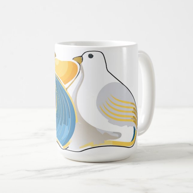Caneca De Café Aves-do-paraíso (Frente Esquerda)