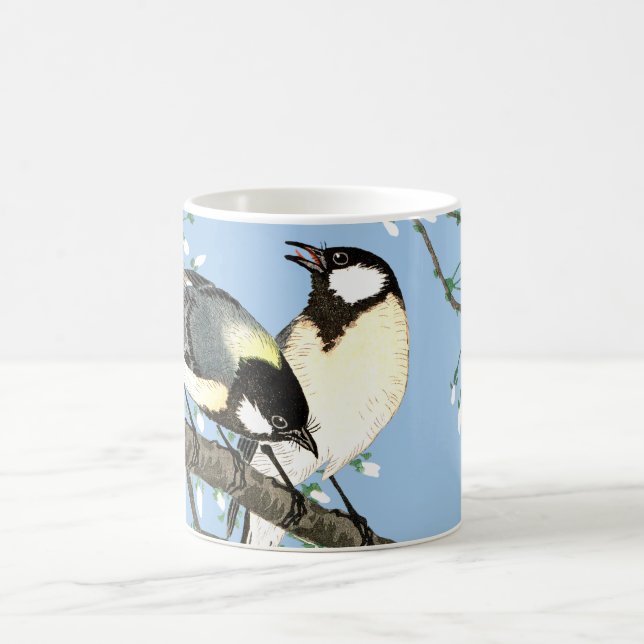 Caneca De Café Aves e Cherry Blossoms Ohara Koson (Centro)