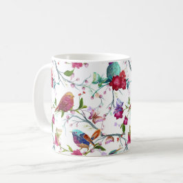 Caneca De Café Aves primavera