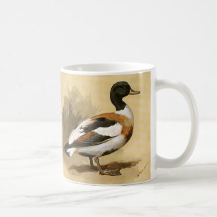 Caneca De Café Aves Selvagens Vintage, Pato-Alarde