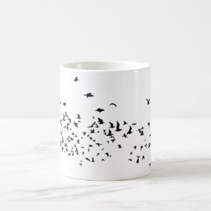 Caneca De Café Aves Voadoras Mug