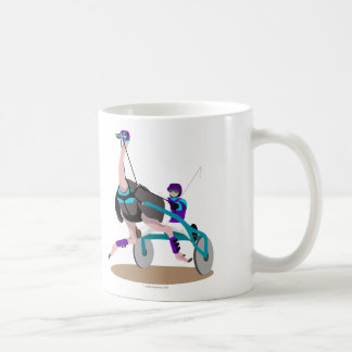 Caneca De Café Avestruz da competência de chicote de fios