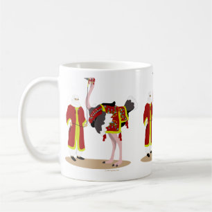 Caneca De Café Avestruz nativa árabe do traje