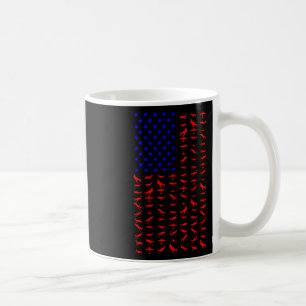 Caneca De Café Avião Bandeira Dos EUA Dia Da Independência Americ