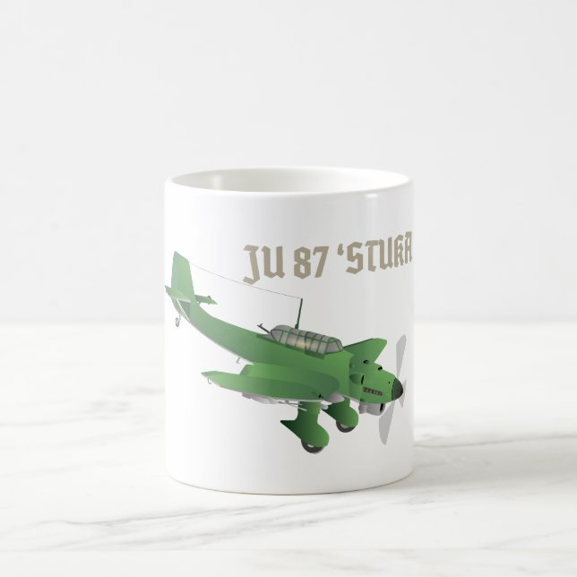 Caneca De Café Avião-Bomba de Estufa Junkers Ju 87 (Centro)