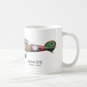 Caneca De Café Avião de combate alemão Bäumer de Albatros D.V.