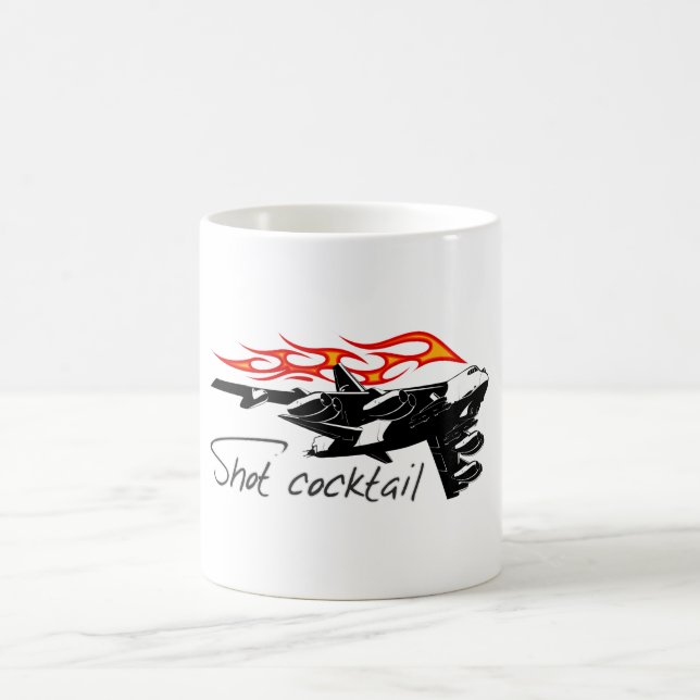 Caneca De Café Avião de desenho animado (Centro)