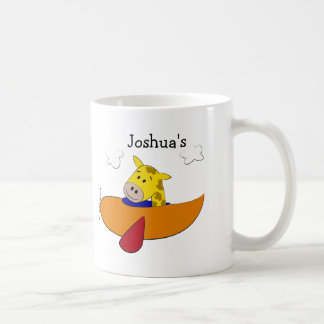 Caneca De Café Avião de Girafa Personalizado