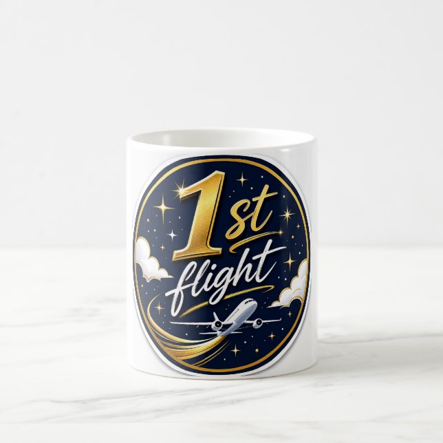 Caneca De Café avião do primeiro voo (Centro)