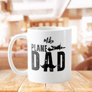 Caneca De Café AVIÃO Pai & Avião Antigo, Dia dos Pais Divertido