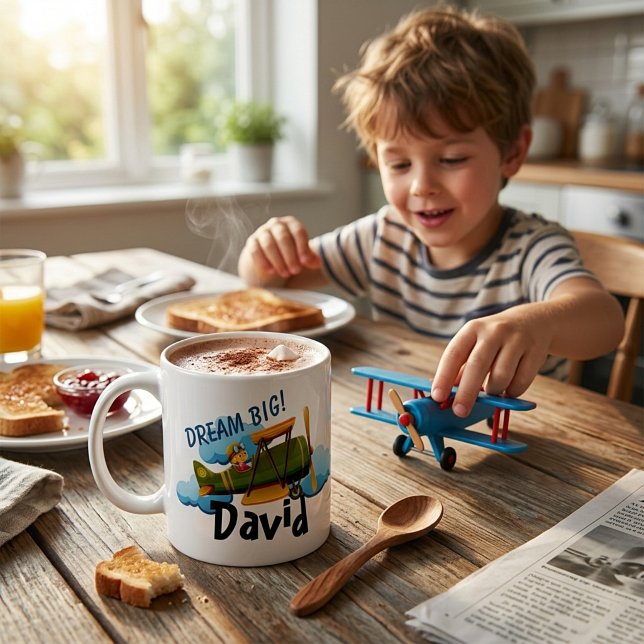 Caneca De Café Avião personalizado (Criador carregado)