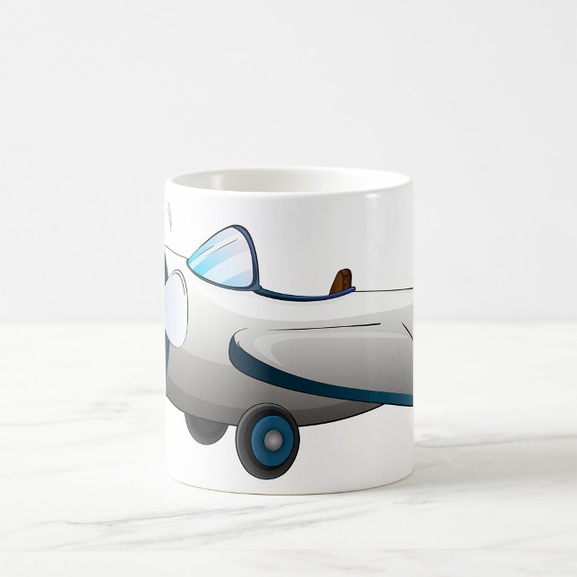 Caneca De Café Avião Propulsor (Criador carregado)