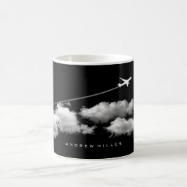 Caneca De Café Avião Voador/Jet/Piloto Personalizado