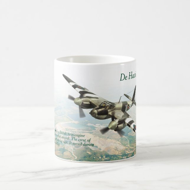 Caneca De Café Aviation Art Mug "De Havilland Mosquito" (Centro)